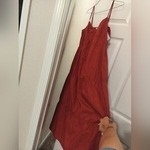 Burnt Orange Maxi Dress